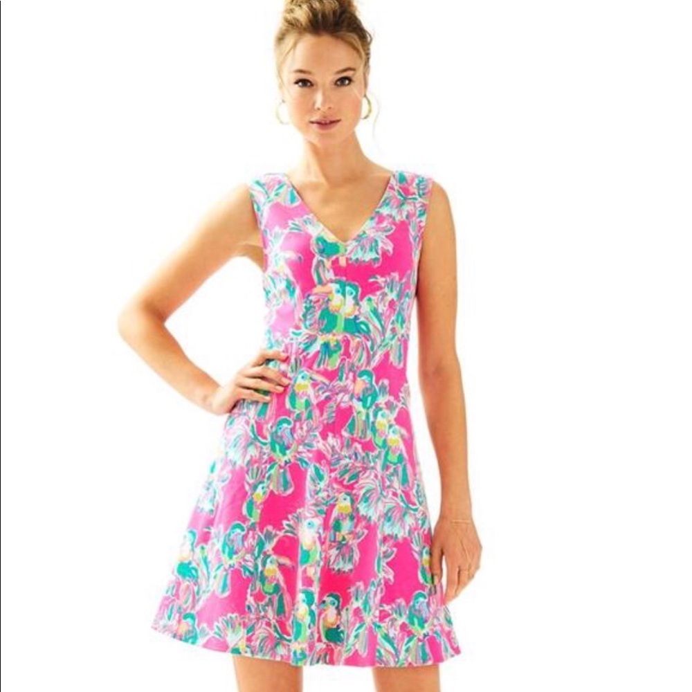 Lilly Pulitzer Dahlia Dress Toucan Size XS